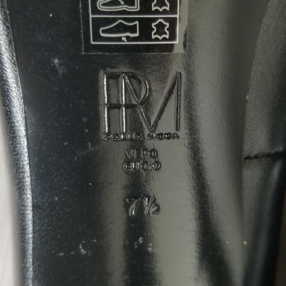 Pelle Moda High Heel Platform Pump, Black Leather, Womens Size 7.5 M - Picture 10 of 10